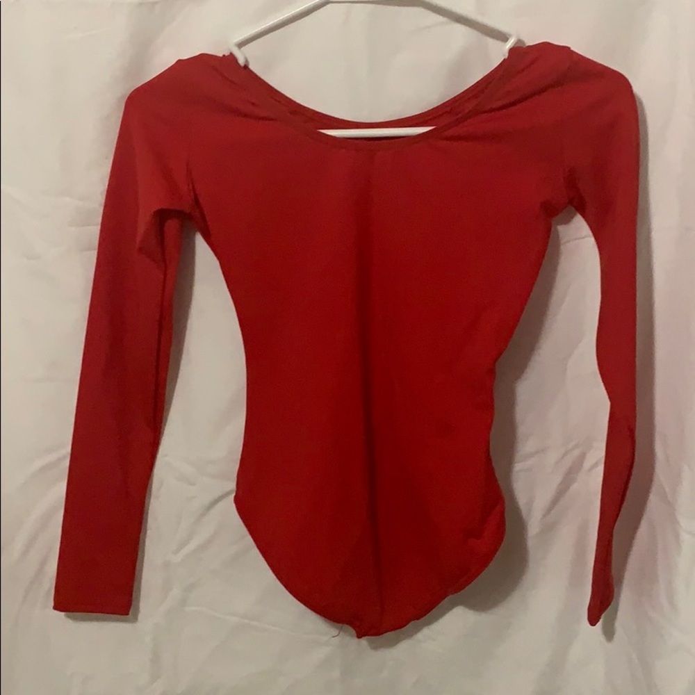 Red Dance Leotard